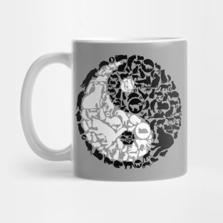 Yin Yang Purr Mug